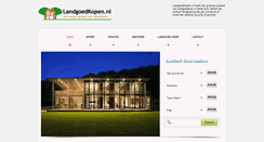 Desktop Screenshot of landgoedkopen.nl